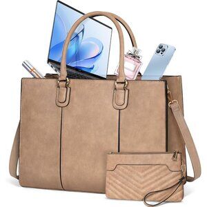 NUBILY Laptop Bags for Women 15.6 Inch Work Tote Bags Womens Laptop Purse
